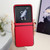 Motorola Razr+ 2023 Solid Color Leather Texture Phone Case - Red