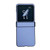 Motorola Razr+ 2023 Solid Color Leather Texture Three-stage Phone Case - Blue