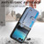 Motorola Razr+ 2023 Wristband Kickstand Card Wallet Back Cover Phone Case - Blue