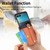 Motorola Razr+ 2023 Wristband Kickstand Card Wallet Back Cover Phone Case - Brown