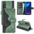 TCL 30 5G / 30 / 30+ Stitching Horizontal Flip Leather Phone Case - Green