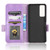 TCL 30 5G / 30+ 5G / Symmetrical Triangle Leather Phone Case - Purple