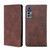 TCL 30 5G / 30+ 5G Skin Feel Magnetic Horizontal Flip Leather Phone Case - Dark Brown