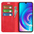 TCL 30 5G / 30+ Retro-skin Magnetic Suction Leather Phone Case - Red