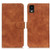 TCL 30 Z KHAZNEH Retro Texture Horizontal Flip Leather Phone Case - Brown