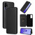 TCL 40 R 5G Carbon Fiber Texture Flip Leather Phone Case - Black