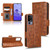 TCL 40 R Symmetrical Triangle Leather Phone Case - Brown