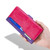 TCL 40 SE Contrast Color Side Buckle Leather Phone Case - Purple + Rose Red