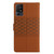 TCL 40 SE Diamond Embossed Skin Feel Leather Phone Case with Lanyard - Brown