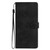 TCL 40 SE Flower Butterfly Embossing Pattern Leather Phone Case - Black