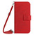 TCL 40 SE HT04 Skin Feel Sun Flower Embossed Flip Leather Phone Case with Lanyard - Red