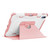 360 Degree Rotating Armored Smart Tablet Leather Case iPad 10th Gen 10.9 2022 - Pink