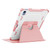 360 Degree Rotating Armored Smart Tablet Leather Case iPad 10th Gen 10.9 2022 - Pink