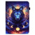 Colored Drawing Stitching Elastic Band Leather Smart Tablet Case iPad 10th Gen 10.9 2022 - Sky Wolf