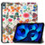Custer Painted Leather Tablet Case with Holder iPad 10th Gen 10.9 2022 - Color Butterfly