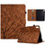 iPad 10.9 2022 Fortune Tree Pressure Flower PU Tablet Case with Wake-up / Sleep Function - Brown