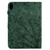 iPad 10.9 2022 Fortune Tree Pressure Flower PU Tablet Case with Wake-up / Sleep Function - Green