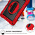 iPad 10th Gen 10.9 2022 360 Degree Rotation Shockproof Silicone + PC Tablet Case - Red+Black