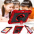 iPad 10th Gen 10.9 2022 360 Degree Rotation Shockproof Silicone + PC Tablet Case - Red+Black
