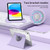 iPad 10th Gen 10.9 2022 360 Rotation Detachable Clear Acrylic Leather Tablet Case - Light Purple