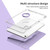 iPad 10th Gen 10.9 2022 360 Rotation Detachable Clear Acrylic Leather Tablet Case - Light Purple