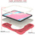 iPad 10th Gen 10.9 2022 360 Rotation PC+Silicone Tablet Case - Begonia Red