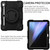 iPad 10th Gen 10.9 2022 360 Rotation PC+Silicone Tablet Case - Black