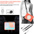 iPad 10th Gen 10.9 2022 360 Rotation PC+Silicone Tablet Case - Coral Orange