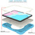 iPad 10th Gen 10.9 2022 360 Rotation PC+Silicone Tablet Case - Sky Blue