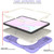 iPad 10th Gen 10.9 2022 360 Rotation PC+Silicone Tablet Case - Taro Purple