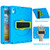 iPad 10th Gen 10.9 2022 360 Rotation Stand EVA Hard PC Tablet Case with Strap - Blue+Green