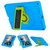 iPad 10th Gen 10.9 2022 360 Rotation Stand EVA Hard PC Tablet Case with Strap - Blue+Green