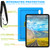 iPad 10th Gen 10.9 2022 360 Rotation Stand EVA Hard PC Tablet Case with Strap - Blue+Green