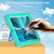 iPad 10th Gen 10.9 2022 360 Rotation Stand EVA Hard PC Tablet Case with Strap - Glacier+Blue