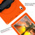 iPad 10th Gen 10.9 2022 360 Rotation Stand EVA Hard PC Tablet Case with Strap - Orange+Black