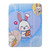 iPad 10th Gen 10.9 2022 3-Fold 360 Rotation Painted Leather Smart Tablet Case - Bunny