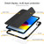 iPad 10th Gen 10.9 2022 3-Fold Holder Armor Smart Leather Tablet Case - Black