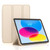 iPad 10th Gen 10.9 2022 3-fold TPU Leather Smart Tablet Case - Gold