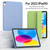 iPad 10th Gen 10.9 2022 3-fold TPU Leather Smart Tablet Case - Green