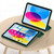 iPad 10th Gen 10.9 2022 3-fold TPU Leather Smart Tablet Case - Grey