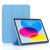 iPad 10th Gen 10.9 2022 3-fold TPU Leather Smart Tablet Case - Sky Blue