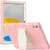 iPad 10th Gen 10.9 2022 3-Layer Protection Screen Frame + PC + Silicone Tablet Case - Cherry Blossoms Pink