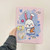 iPad 10th Gen 10.9 2022 Acrylic Painted 3-fold Holder Leather Tablet Case - Three Little Rabbits