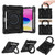 iPad 10th Gen 10.9 2022 Armor Contrast Color Silicone + PC Tablet Case - Black