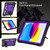 iPad 10th Gen 10.9 2022 Bumblebee Silicone + PC Shockproof Tablet Case with Holder - Black Purple