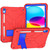 iPad 10th Gen 10.9 2022 Bumblebee Silicone + PC Shockproof Tablet Case with Holder - Red