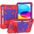 iPad 10th Gen 10.9 2022 Bumblebee Silicone + PC Shockproof Tablet Case with Holder - Red Blue