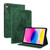iPad 10th Gen 10.9 2022 Butterfly Flower Embossed Leather Tablet Case - Green