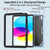 iPad 10th Gen 10.9 2022 Butterfly Kickstand Heavy Duty Hard Rugged Tablet Case - Ice Blue
