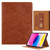 iPad 10th Gen 10.9 2022 Butterfly Love Flower Embossed Leather Smart Tablet Case - Brown